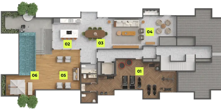 Implantação Penthouse Concept